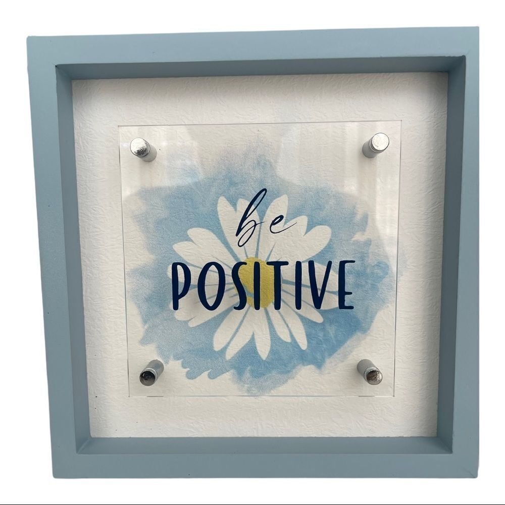 ‘BE POSITIVE’ FRAMED WALL ART